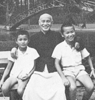 Chiang Kaishek with family, circa 1950s
