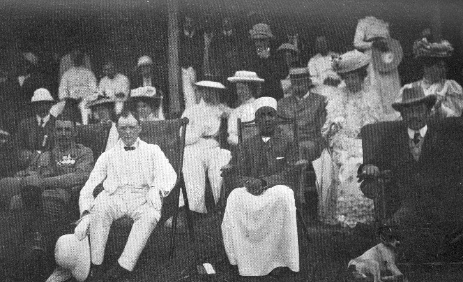 Winston Churchill and King Daudi Cwa II of Buganda in Kampala, British Protectorate of Uganda, 1907