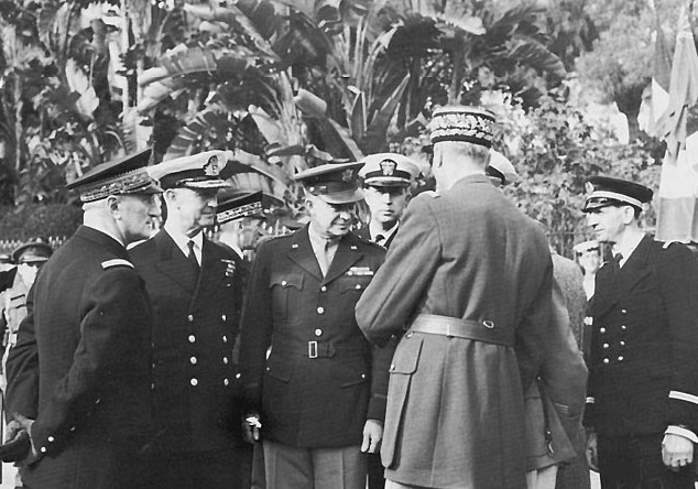 François Darlan, Andrew Cunningham, Dwight Eisenhower in Algeria, Nov 1942