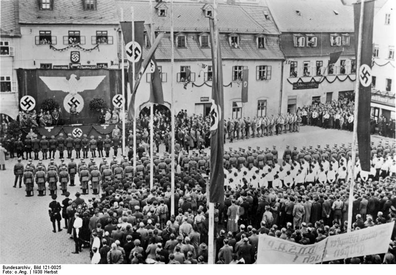 Frick speaking in Sudetenland, Czechoslovakia, 23 Sep 1938, photo 2 of 2