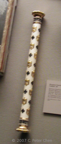 Field Marshal Hermann Göring's baton on display at the West Point Museum, United States Military Academy, West Point, New York, United States, 22 Sep 2007