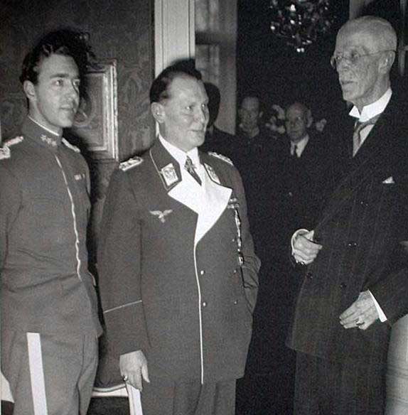 Prince Gustaf Adolf, Göring, and Gustaf V, Feb 1939