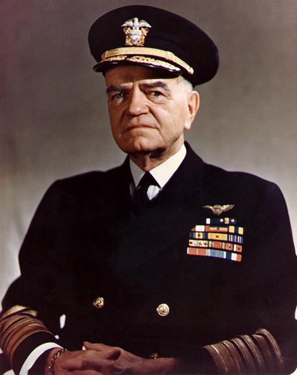 Portrait of Fleet Admiral William Halsey, circa late 1945