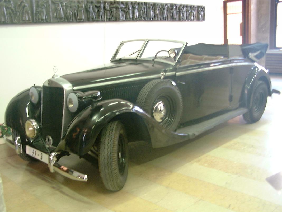 A car of similar model to which Heydrich was riding when he was assassinated, Army Museum Ziskov, Prague, Czech Republic, 2005