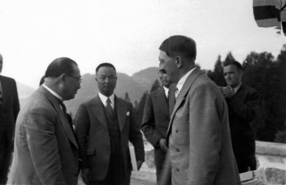 Adolf Hitler and Kong Xiangxi (H. H. Kung) at Berghof, Berchtesgaden, Germany, 13 Jun 1937, photo 02 of 10