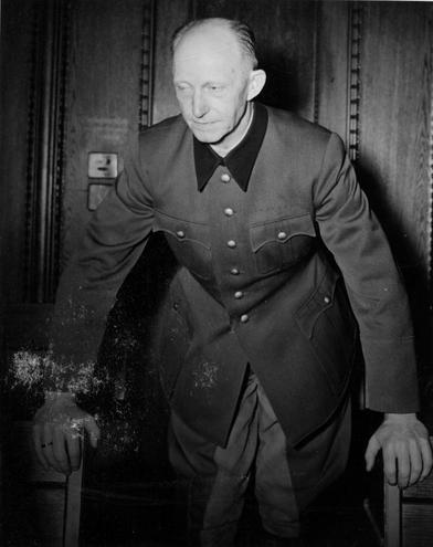 Colonel General Alfred Jodl at the Nuremberg Trials, Germany, 1946