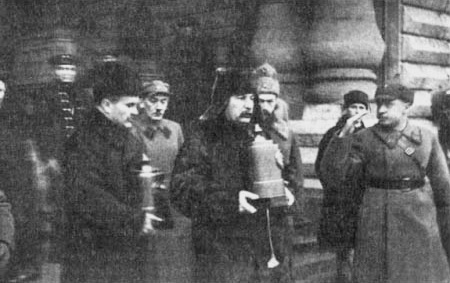 Vyacheslav Molotov at the funeral of the crewmen of Soviet high-altitude balloon Osoaviakhim-1, Kremlin Wall Necropolis, Moscow, Russia, 2 Feb 1934