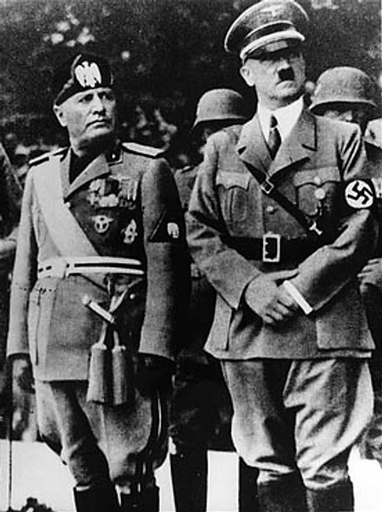 Benito Mussolini and Adolf Hitler, Germany, 1937