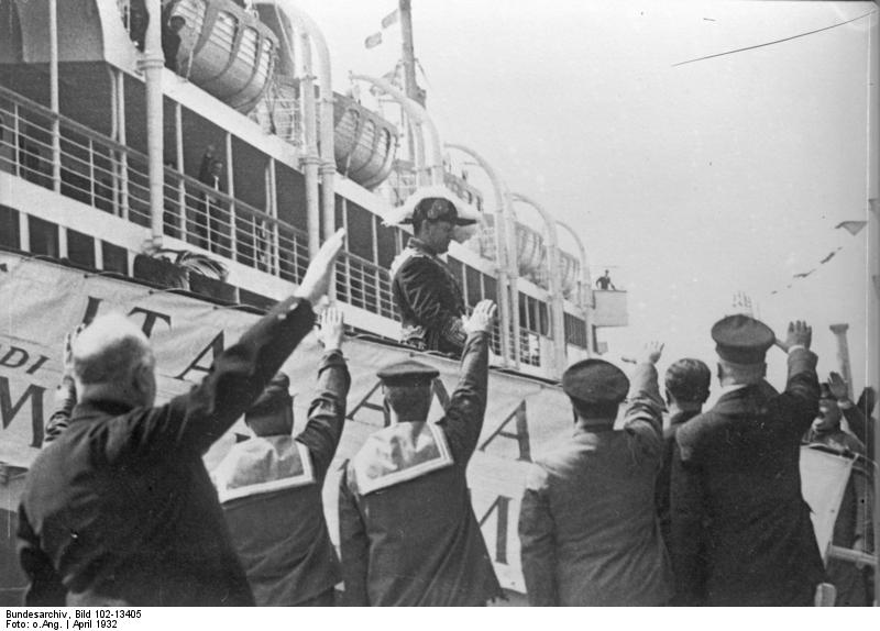 [Photo] Benito Mussolini in an admiral's uniform, Genoa, Italy, Apr ...