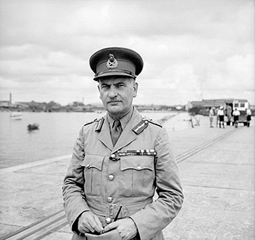 General Sir Henry Pownall at Singapore as Commander-in-Chief of the British Far East forces, Dec 1941
