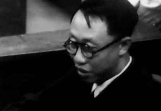 Puyi at the International Military Tribunal for the Far East in Tokyo, Japan, mid-Aug 1946, photo 5 of 6