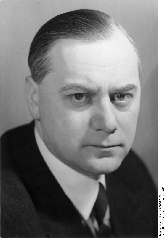 Portrait of Alfred Rosenberg, 5 Jan 1941