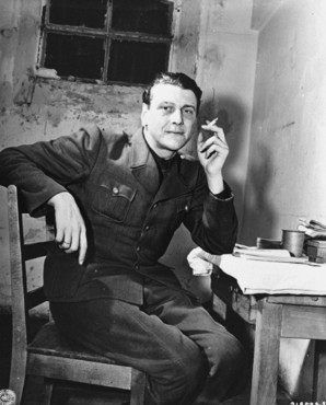 Otto Skorzeny in prison, Nuremberg, Germany, 24 Nov 1945