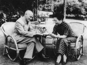 Chiang Kaishek and Song Meiling in Taiwan, Republic of China, circa 1950s