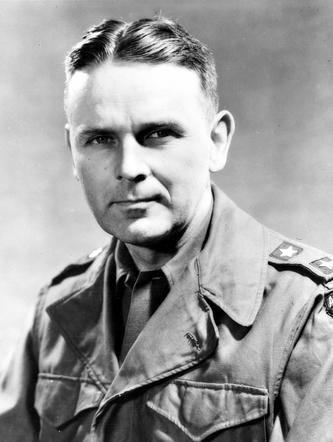 Portrait of US Army Major General Maxwell Taylor, circa 1945-1949