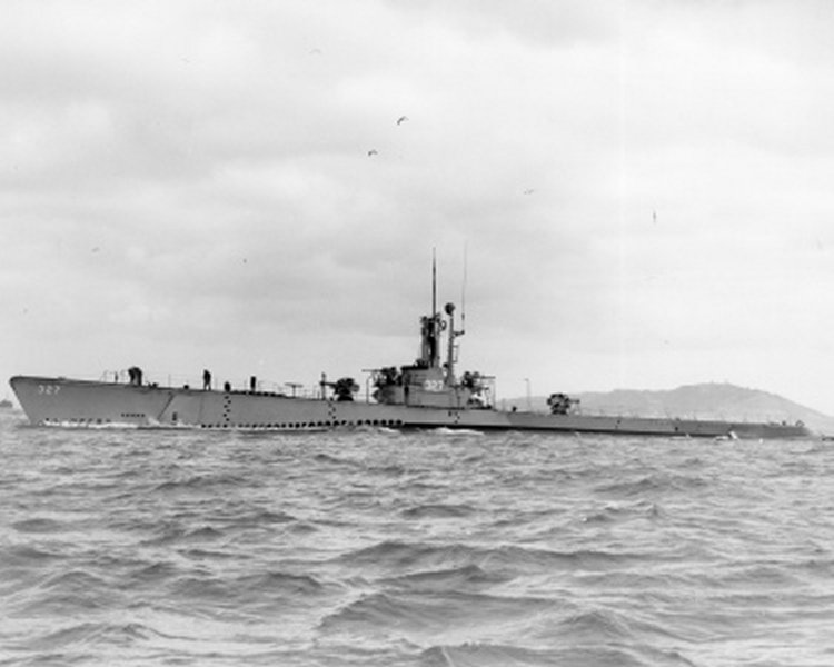 USS Boarfish off Mare Island Navy Yard, Vallejo, California, United States, 1946