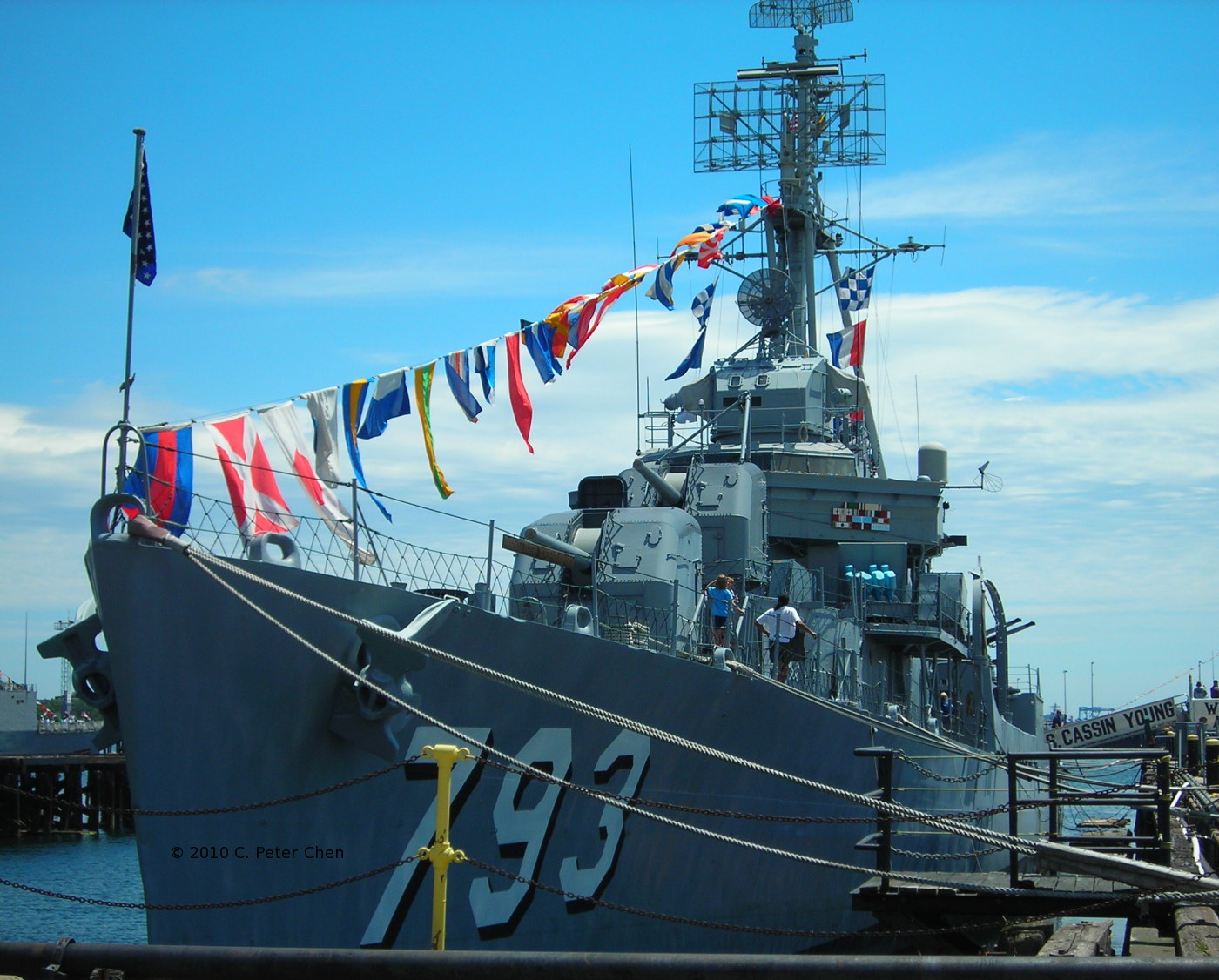Museum ship USS Cassin Young, Boston, Massachusetts, United States, 4 Jul 2010