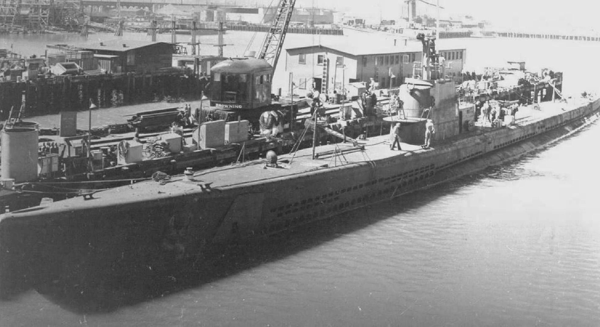 USS Grayback at Mare Island Navy Yard, Vallejo, California, United States, 26 Aug 1943