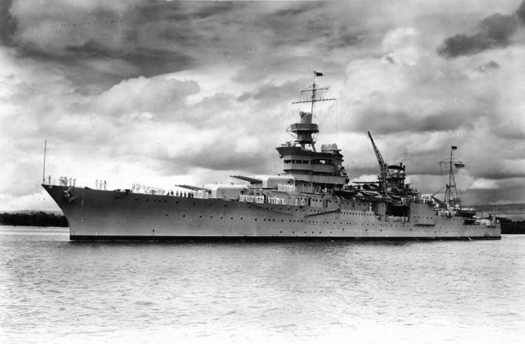 Indianapolis at Pearl Harbor, circa 1937