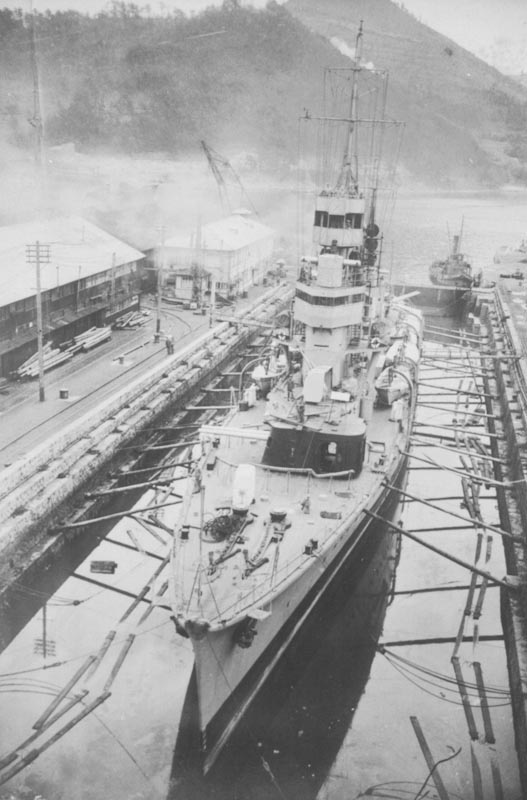 Ninghai undergoing overhaul, Harima, Japan, 1936