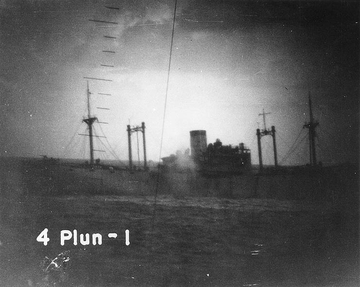 Kinai Maru, photographed by USS Plunger, just prior to her sinking