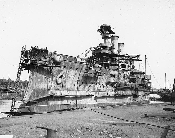 USS Idaho fitting out at William Cramp and Sons yard, Philadelphia, Pennsylvania, United States, circa 1906