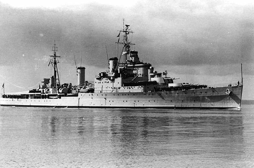 HMS Mauritius, circa 1945
