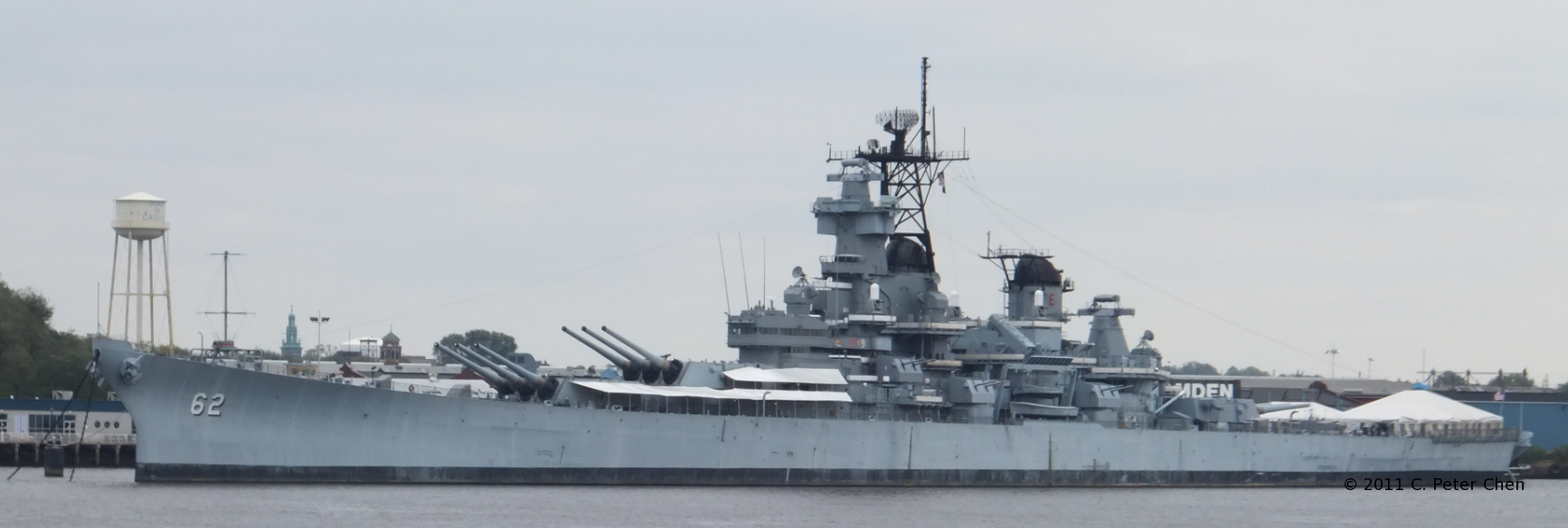 [Photo] Battleship New Jersey in Camden, New Jersey, United States as ...