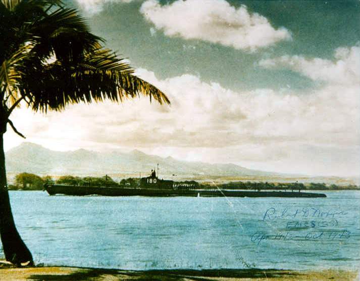 USS Pollack entering Pearl Harbor, US Territory of Hawaii, 1939-1940