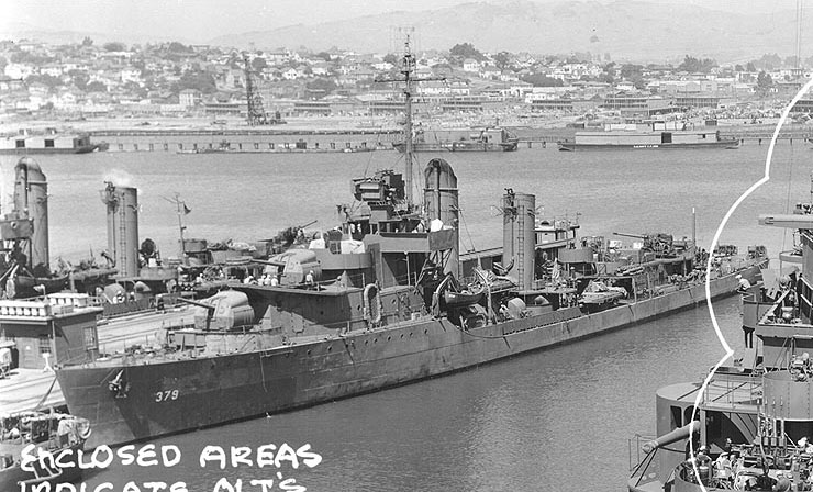 Preston at the Mare Island Navy Yard, California, United States, 15 Aug 1942