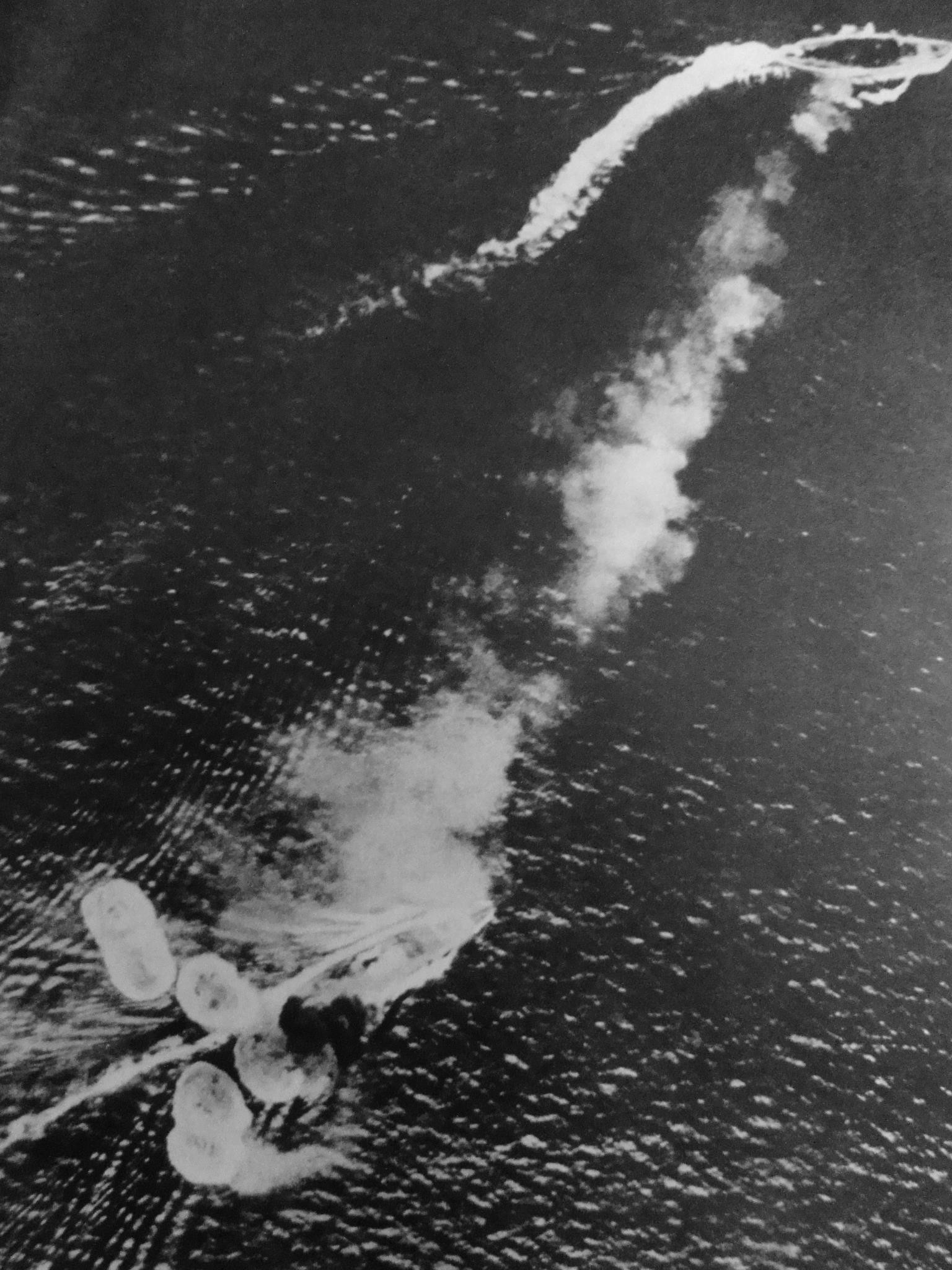 HMS Prince of Wales under attack off Kuantan, Malaya, 10 Dec 1941