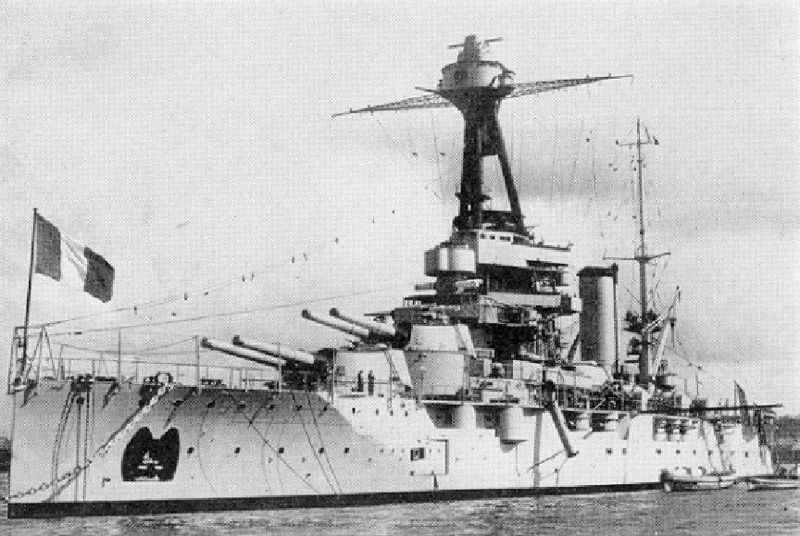 [Photo] Battleship Provence, photo 3 of 3; published by the Division of ...