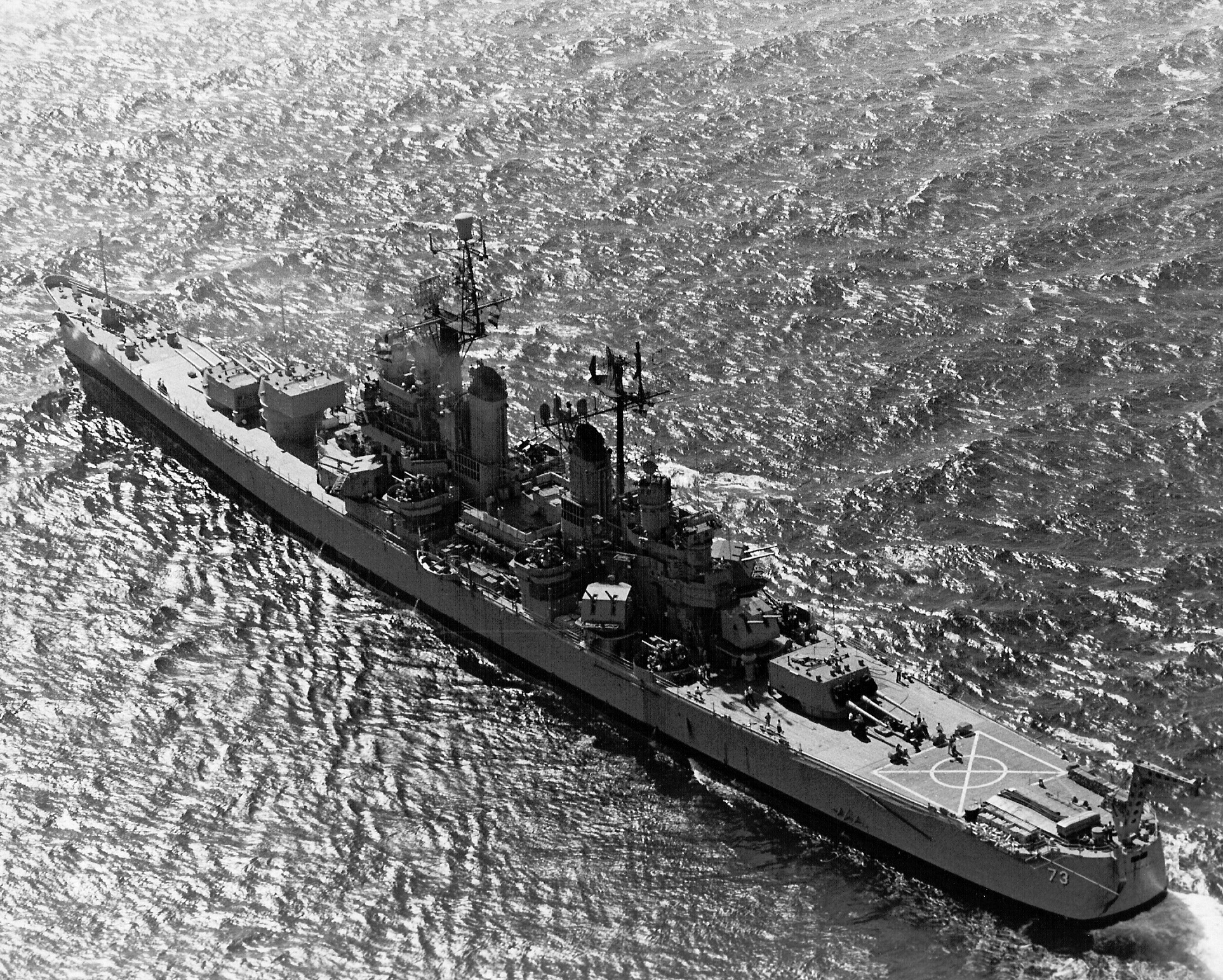 USS Saint Paul off Vietnam, 6 Jul 1967
