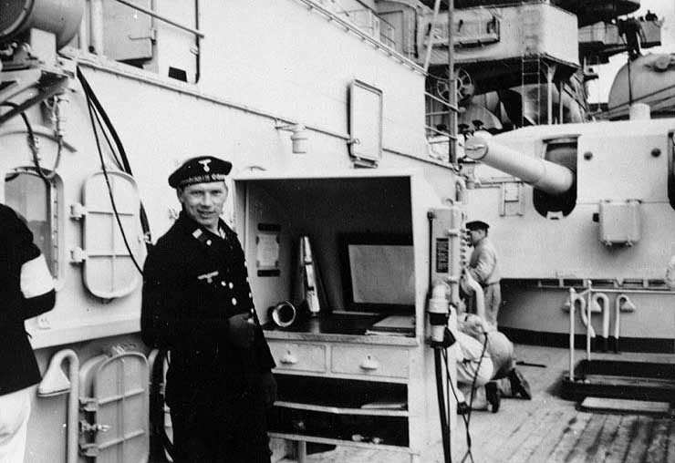 A boatswain aboard Scharnhorst, date unknown