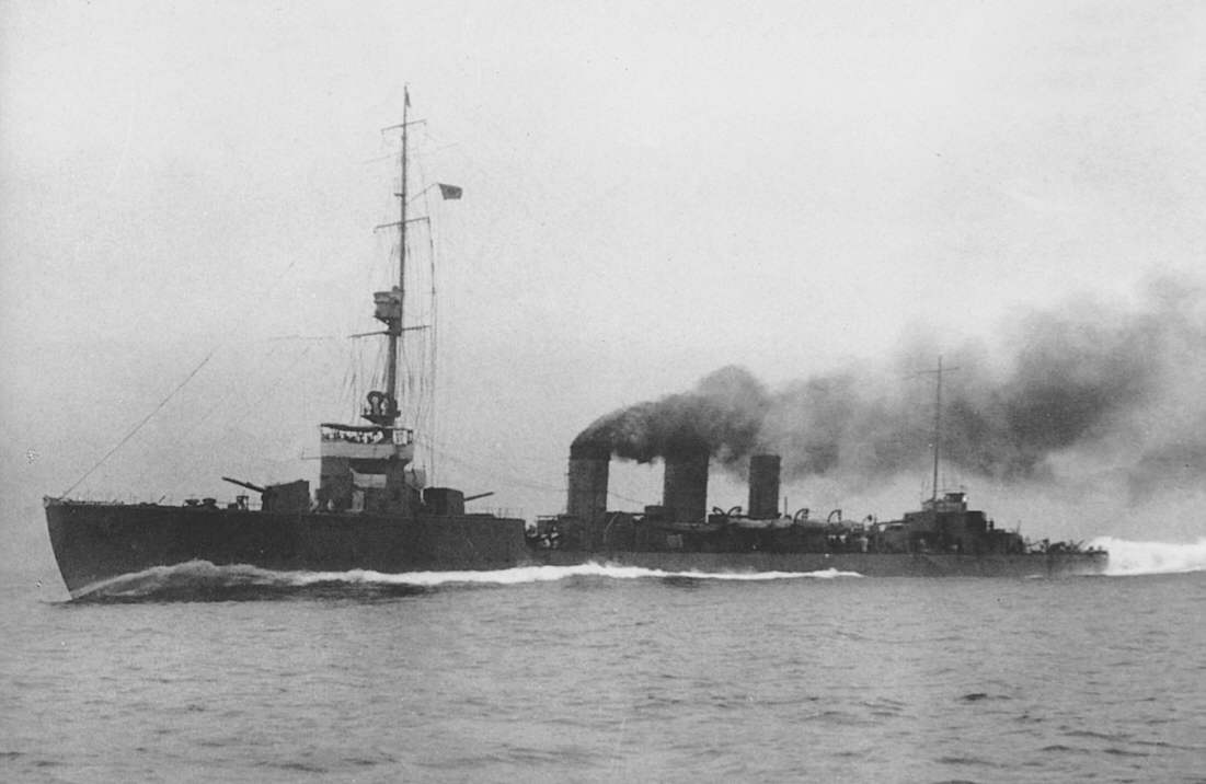 Light cruiser Tatsuta, 1919