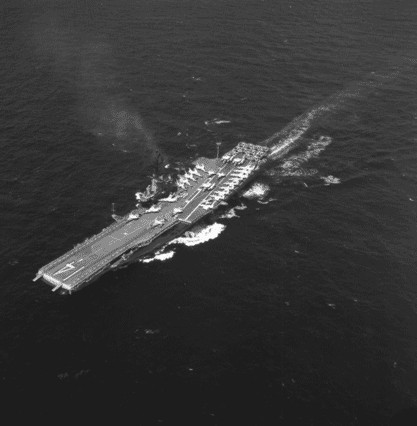 USS Ticonderoga underway, 11 May 1964