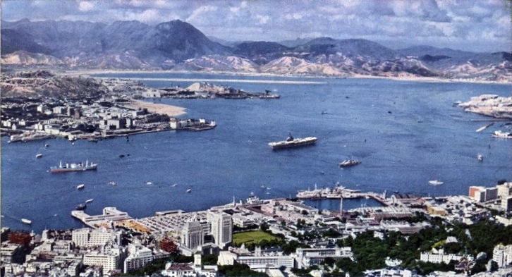 USS Ticonderoga at Hong Kong, Mar-Oct 1960