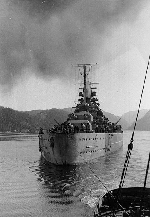 Tirpitz off Norway, circa 1942-1944