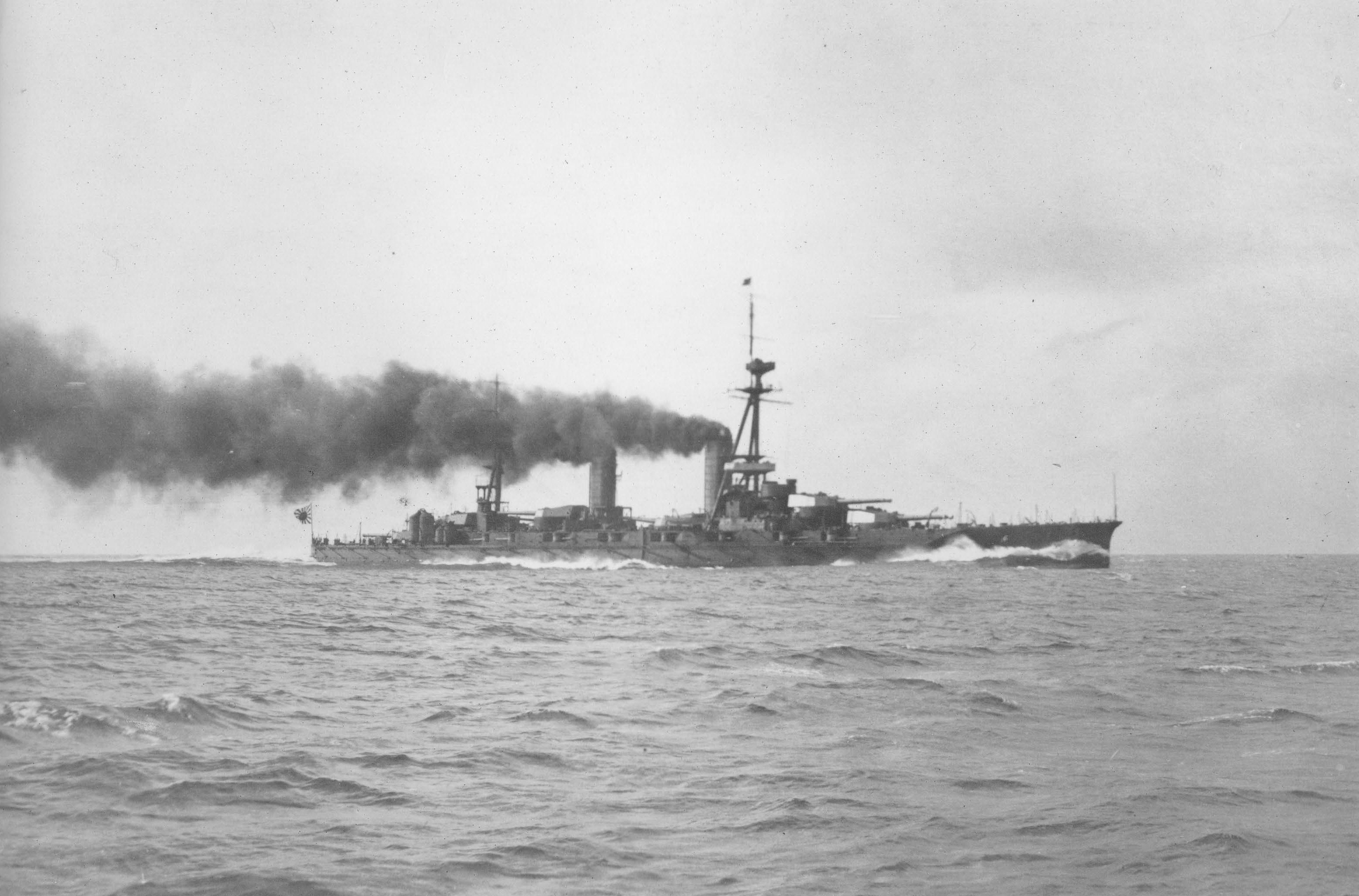 Yamashiro running trials off Tateyama, Japan, 19 Dec 1916