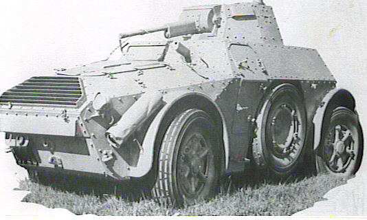 Italian AB 41 armored car, date unknown