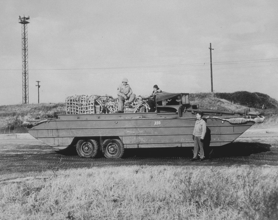 Early DUKW engaged in training, United States, 1940-1944