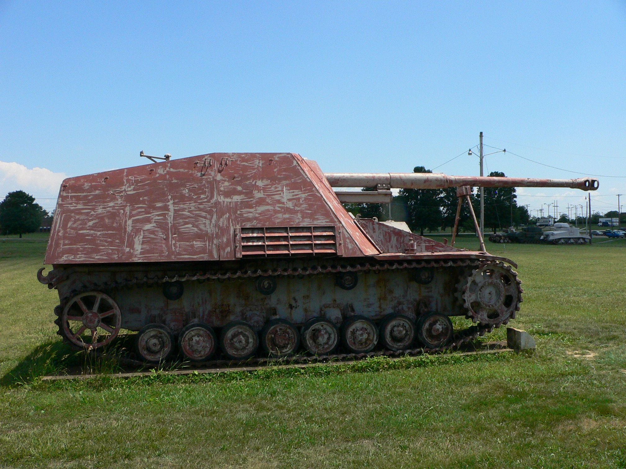 German Hornisse/Nashorn tank destroyer on display at the United States Army Ordnance Museum, Aberdeen Proving Ground, Maryland, United States, 12 Jun 2007