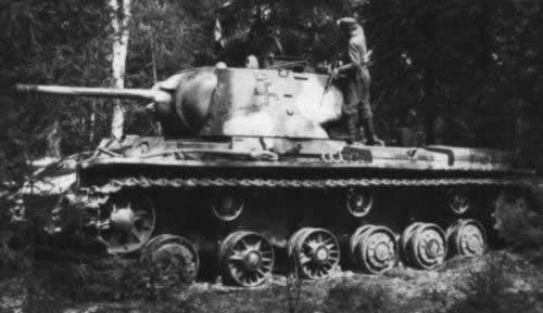 Photo SOviet-built KV-1 tank in Finnish service, date ...