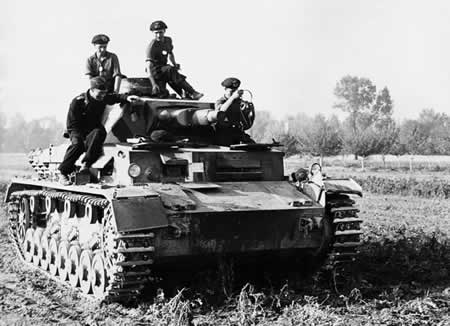 a german panzer v medium tank with a spiritual force of the teutonic knight.