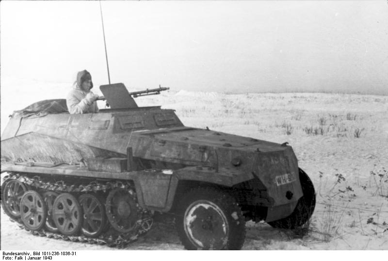 [Photo] SdKfz. 250/2 half-track vehicle on the Eastern Front, Jan 1943 ...