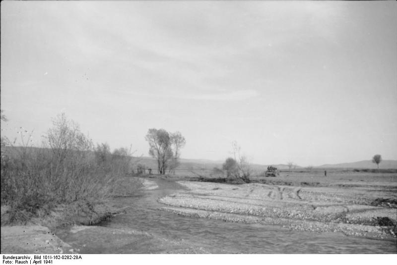 German StuG III assault gun on a plain in Bulgaria, Apr 1941