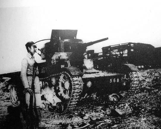 T-26 tank in Nationalist Chinese service during the Chinese Civil War, late 1940s