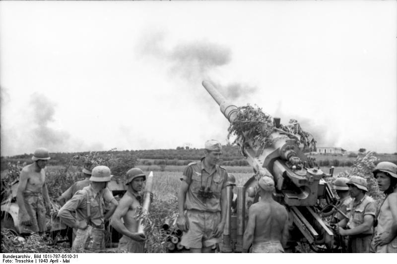 [Photo] German 8.8 cm FlaK anti-aircraft gun in North Africa, Apr-May ...