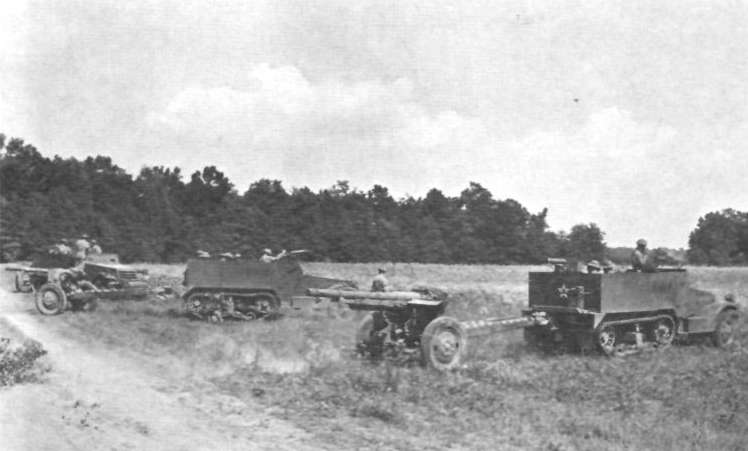 [Photo] US 75mm guns on exercise, Tennessee, United States, Jun 1941 ...