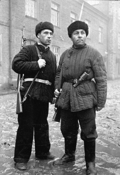 Russian militiamen, Moscow, Russia, 10 Oct 1941